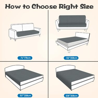 Водонепроникний коврик для собак Nobleza, захист дивану та ліжка, для подорожей, 178 x 76 см, сірий