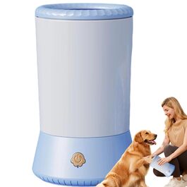 Електричний очищувач лап для собак та котів, портативний, блакитний. Для здорових лап та догляду за кігтями. Підходить для собак різних розмірів