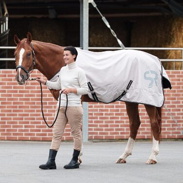 Водонепроникна ковдра для привчіння коней SUNRIDE 1200D, 135 см, бежева