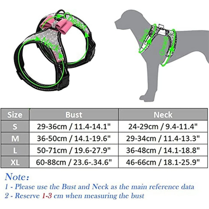 Блискучий ошейник для собак зі стразами та метеликом, світловідбиваючий, для хлопчиків та дівчаток, рожевий, S