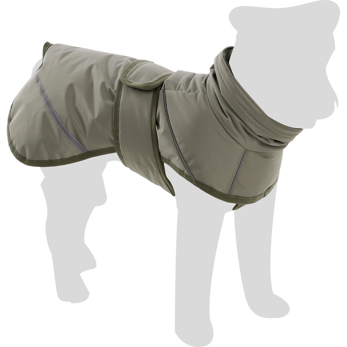 Зимове пальто для собак Flamingo CUJO, зелений, 35 см