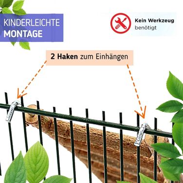 Vogelgaleria® Драбинка для птахів з натурального дерева без клею, іграшка для хвилястих папуг, корел, канарок