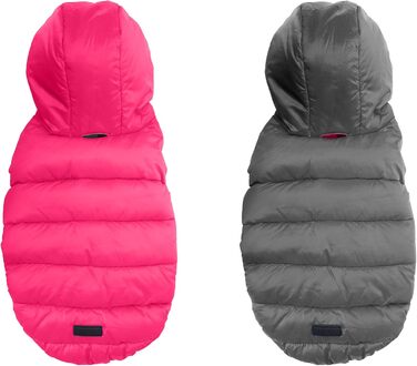 Ветровка для собак Pawtitas: вітронепроникна, водовідштовхувальна, тепла, для цуценят та великих порід, з кишенею, чорно-блакитно-зелена, XX-Large (1 шт.)