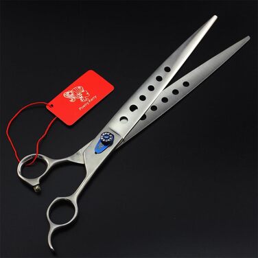 Професійна ножиця для грумінгу тварин 10 дюймів, з нержавіючої сталі, для собак та котів, з сумкою