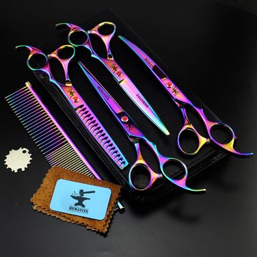 Набір для грумінгу тварин Hämatit: ножиці для грумінгу, ножиці для фінальної обробки та гребінець зі сталі