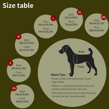 Тепла куртка для собак – м'яка флісова жилетка з вбудованим шлейкою, водонепроникна, вітронепроникна, світловідбиваюча, зручний зимовий пуховик для маленьких та середніх собак, зелений, розмір Large