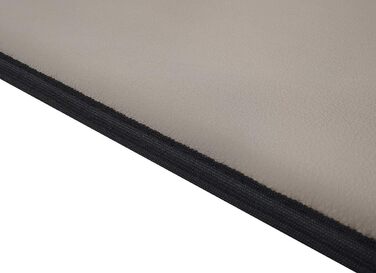 Килимок для собак Knuffelwuff Cheyenne з штучної шкіри, 95 x 60 см - для великих, середніх та маленьких собак. Підходить для дому, авто, кемпінгу. Колір: Taupe (бежевий), розмір 95 x 60 x 2 см