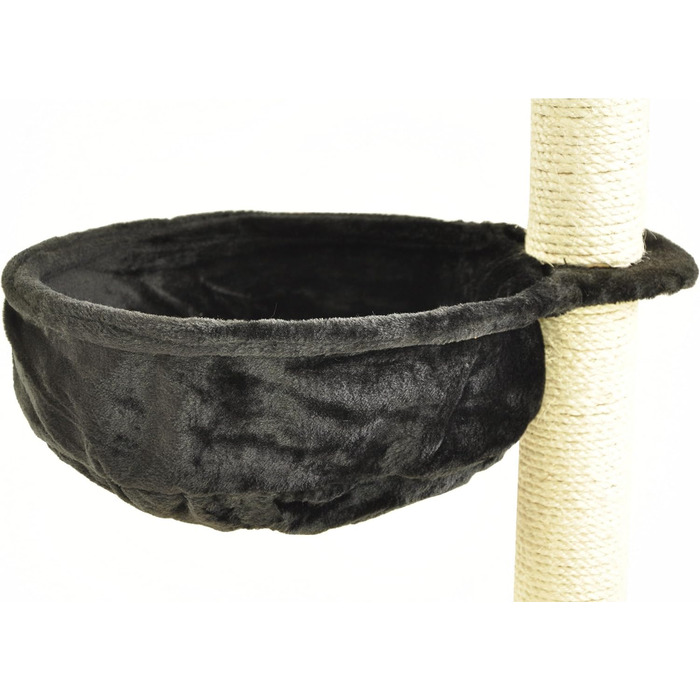 Мульде для котів Nanook, гніздо-платформа для когтеточки, чорний, 40 см Ø, 12 см глибина