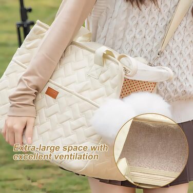 Транспортна сумка для собак та котів до 5 кг: дихаюча, складана переноска з ременем безпеки та кишенями, м'яка переноска для вигулу, подорожей, авто (41x30x18 см)