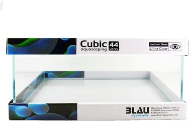 Прозорий акваріум Blau Aquaristic Cubic 44 для акваскейпінгу, низький