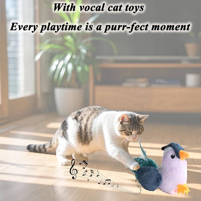 Інтерактивна іграшка для котів SuHaco GiGwi Melody Chaser: мишка з дзвоном, активується при русі