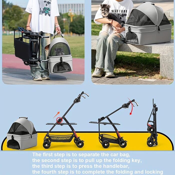 Дитяча коляска для тварин: зручна та легка, до 20 кг