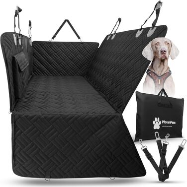 Захисна деки для собак у машину - водонепроникна та стійка до подряпин. Захист заднього сидіння, включає сумку та ремені.