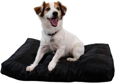 Килимок для собак Bananair - м'який та зручний, водовідштовхуючий, легко чистити. XXL лежанка для собак, кошик для собак, лежанка для собак різних розмірів/кольорів (75 x 50 x 10 см, чорний)
