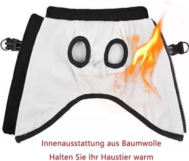 Зимовий жилет для собак, водонепроникний, з D-початком, для маленьких собак (3XL, Чорний)