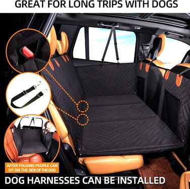 Підстилка для собак у машину з жорстким дном, захист сидіння, універсальна для авто, SUV, вантажівки