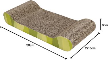 Кігтеточка Catit Kratzpappe Lounge S-подібної форми з картону та котячою м'ятою