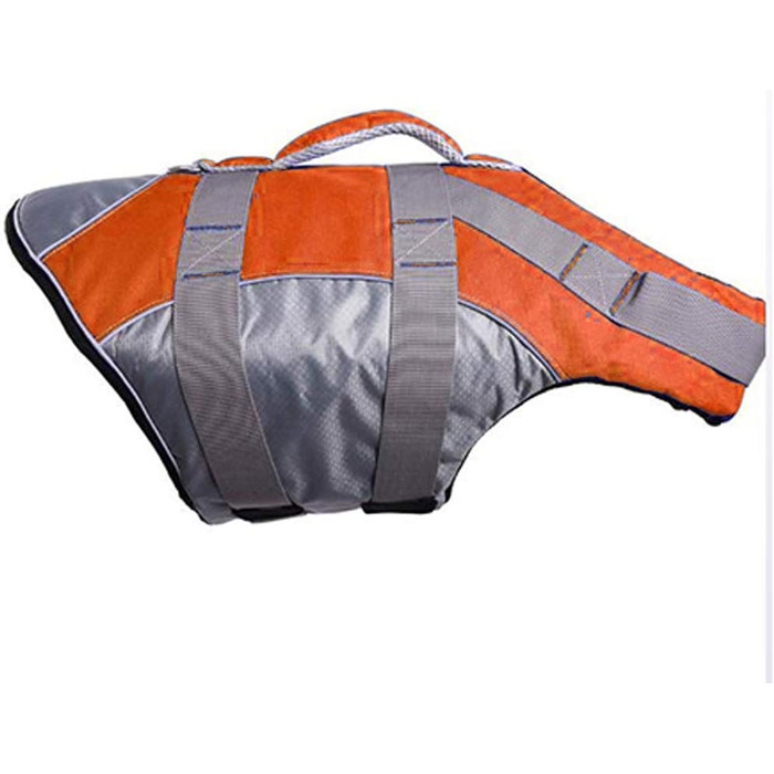 Жилет рятувальний для собак PJDDP, помаранчевий, L. Жилет для плавання з високою плавучістю та рятувальним ручним захопленням. Ідеально для тренувань у воді.