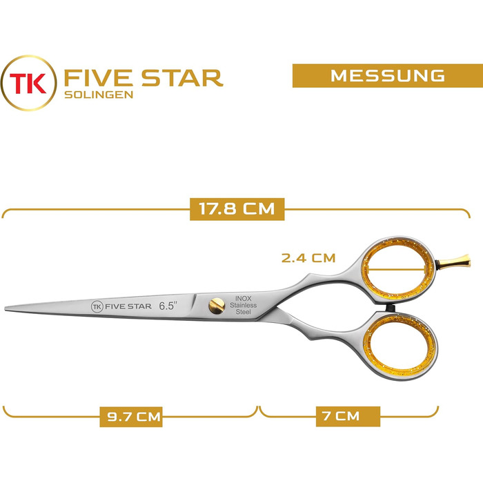 Професійна перукарська ножиці Supra Premium 7' для волосся (6 дюймів, нержавіюча сталь, сріблясте матування)