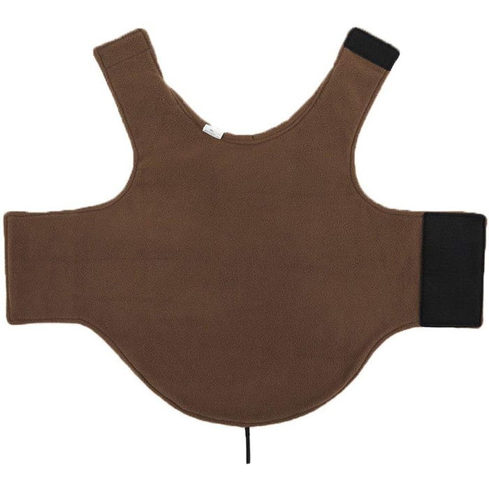 Зимовий теплий одяг для собак: теплий пуловер/куртка з бавовни (колір коричневий, розмір S)