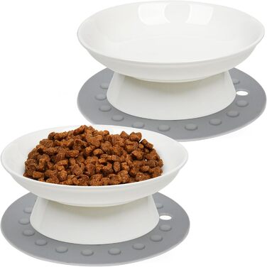 Набори мисок для котів Katzennapf (2 шт) з кераміки, підняті миски для котів, миски для води та корму