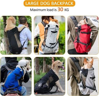 PETCUTE Рюкзак-переноска для собак і котів, чорний, до 3 кг