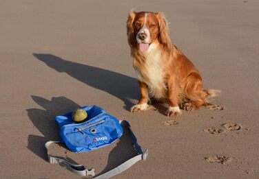 BOGG Універсальна сумка-переноска для собак | Диспенсер для пакетів та контейнер для відходів (Блакитний)