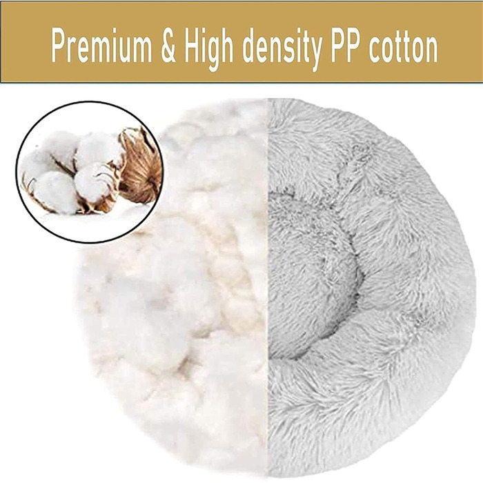 Крісло-ліжко для собак середніх та великих порід, з м'якої бавовни, ортопедичне, зняття тривоги, зігріваюче, для дому (120см, сірий)