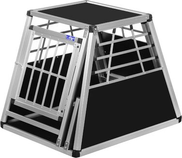 Транспортний бокс Transportbox N24 для собак, алюміній, 82x60x63 см, з аварійним виходом та захистом від ударів