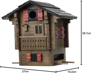 Дерев'яний годівничка та будиночок для птахів Wildlife Garden Multiholk Alpenhaus WG215