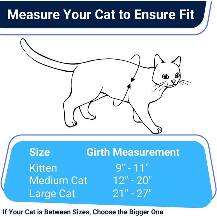 Шлейка та поводок Houdini™ для котів, набір для прогулянок Bengal, розмір M, м'яка сітчаста тканина