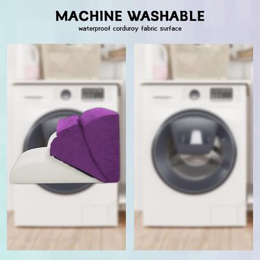 Сходинки для собак маленьких порід, 4-ступенева пандус-драбина для високих ліжок та диванів, неслизькі сходинки для домашніх тварин, знімний та легко миючийся чохол, фіолетовий, 4-ступеневі флісові сходинки