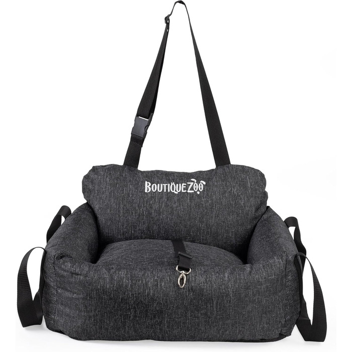 Автомобільний сидіння для собак: зручний, універсальний, миючий, 55x65 см, чорний