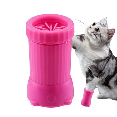 Автоматичний мийник лап для собак з USB-зарядкою | Портативний пристрій для чищення лап | Зелений (Рожевий)