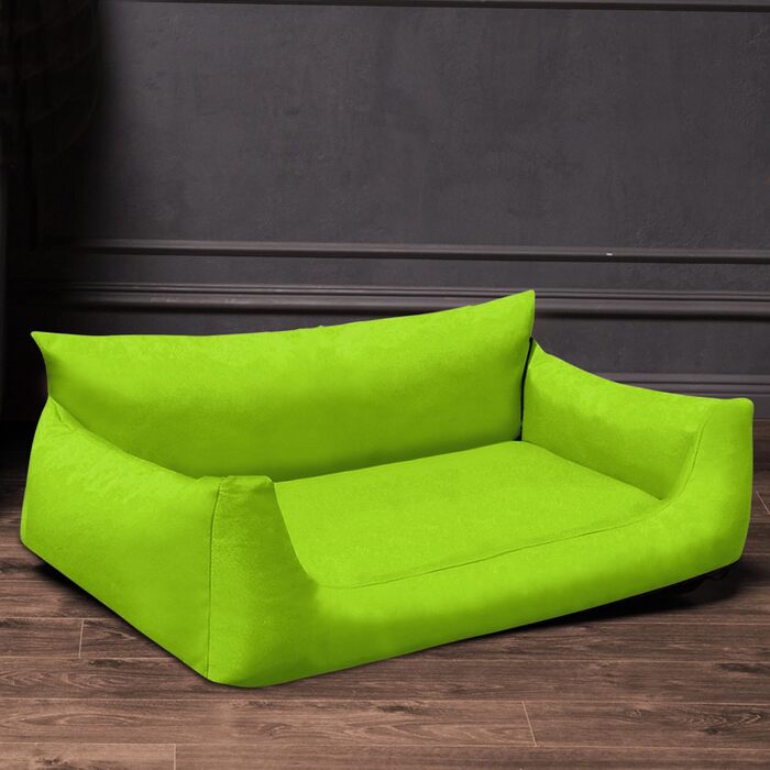 Tierlando® NEMO лежанка для собак з оксфордської тканини 600D, лежанка-софа з знімною комфортною матрацом та пральним покриттям, для маленьких та середніх собак, розмір: 65x50 см | колір: 65x50 см (внутрішній розмір: 40x35 см) (19 Kiwi, 80x60 см (внутрішн