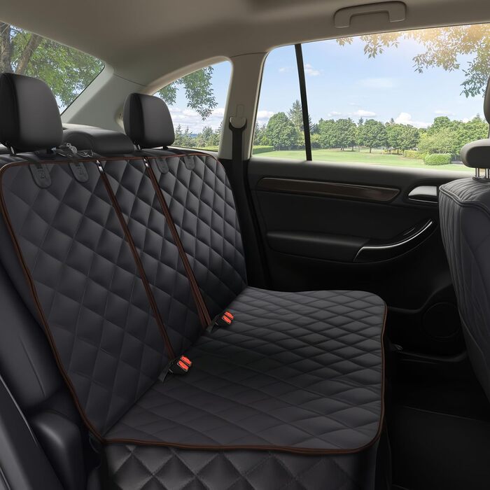 Накладка на сидіння автомобіля для собак Alfheim, водонепроникна, антиковзаюча, сумісна з Isofix, стійка до подряпин, універсальна, коричнева