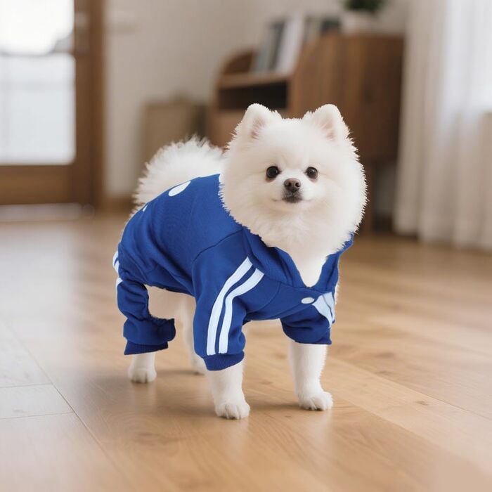 Світшот для собак LONTEPET, теплий зимовий костюм для маленьких собак та цуценят, бавовна, розмір XL-XXL, блакитний