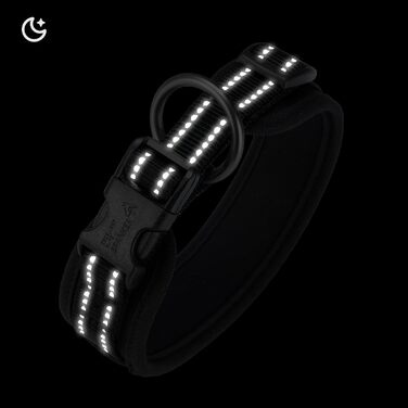 Нашийник для собак Exceent Eite Spanker з PU матеріалу, чорний, розмір L, регульований, для дресирування великих собак