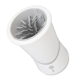 Автоматична мийка лап для собак Pyhodi, електрична, з регулюванням тиску та температури води, м'які щетинки