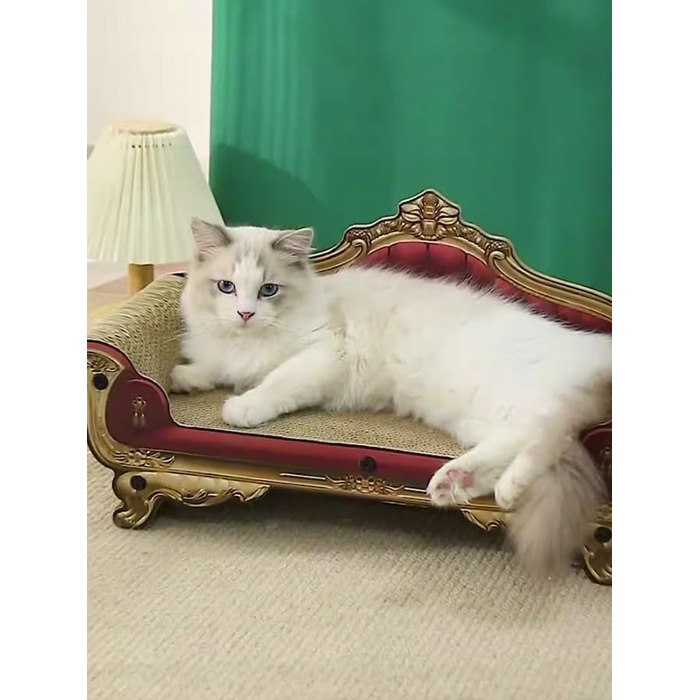 Дряпалка для котів з картону - імітація дивану, 58x28x25 см