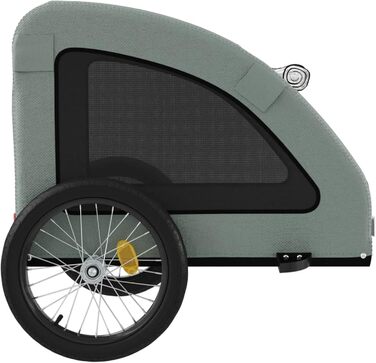 Причіп для велосипеда для собак Сірий Oxford, модель 93965