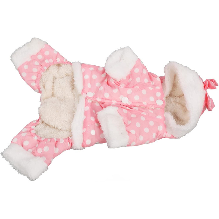 Теплий зимовий одяг для собак, теплий та потовщений зимовий одяг для собак, одяг для собак, дружній до шкіри, цілісний одяг з капюшоном для домашніх тварин у холодну погоду для маленьких, середніх собак