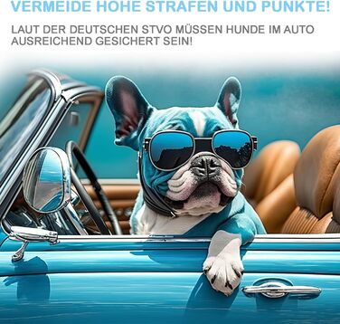 Автомобільний поводок для собак LeoPets: безпечний та регульований, 30-90 см, з карабіном, світловідбиваючий, чорний