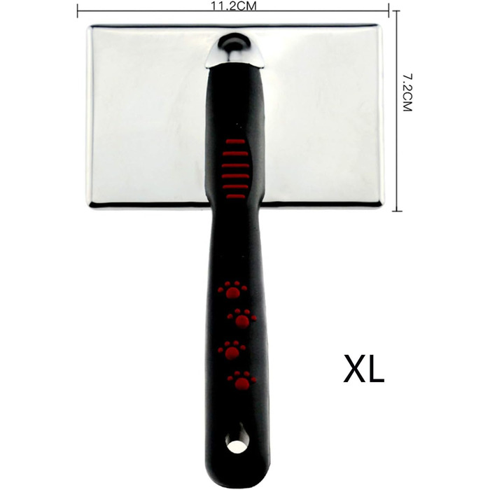 Професійна щітка для вичісування шерсті тварин Slicker Brush Plus Kamm XL - для всіх порід, чорна