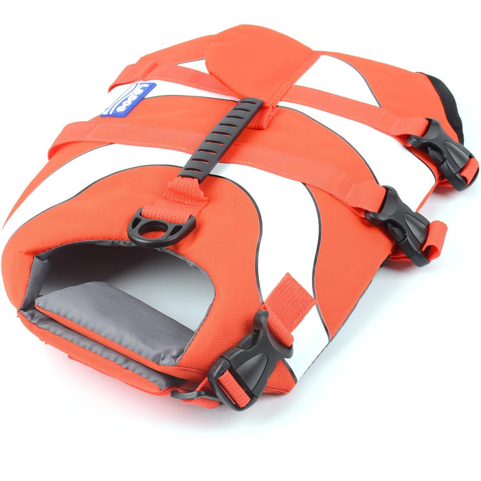 Рятувальний жилет для собак Hifrenchies Французький бульдог, розмір M, дизайн 'Клоун-рибка'