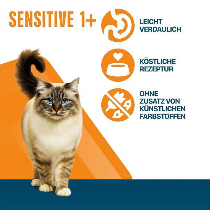 Сухий корм для дорослих котів Perfect Fit Sensitive 1+ з індичкою, 7 кг