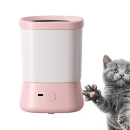 Очищувач лап для собак - Pink, 2 швидкості, проти розбризкування, з м'якими силіконовими смужками, для подорожей