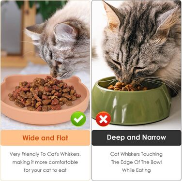 3 миски для котів: годівниця, миска для води, силіконові миски для котів, миски для сухого та вологого корму