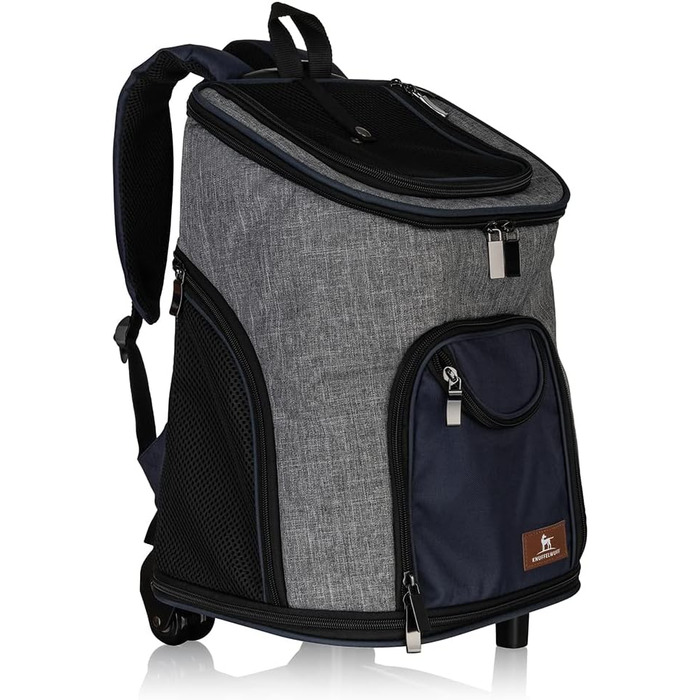 Рюкзак для собак Knuffelwuff з ручкою-телескопом та колесами 33x30x50 см