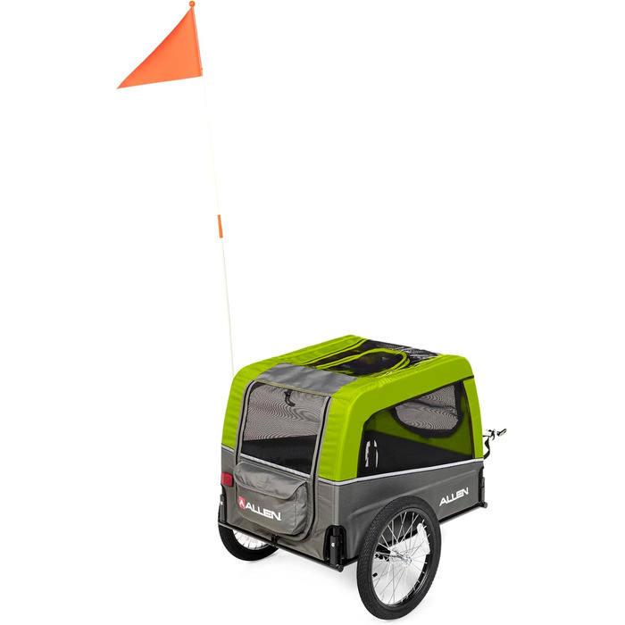 Причіп для велосипеда для собак, розмір M, зелений